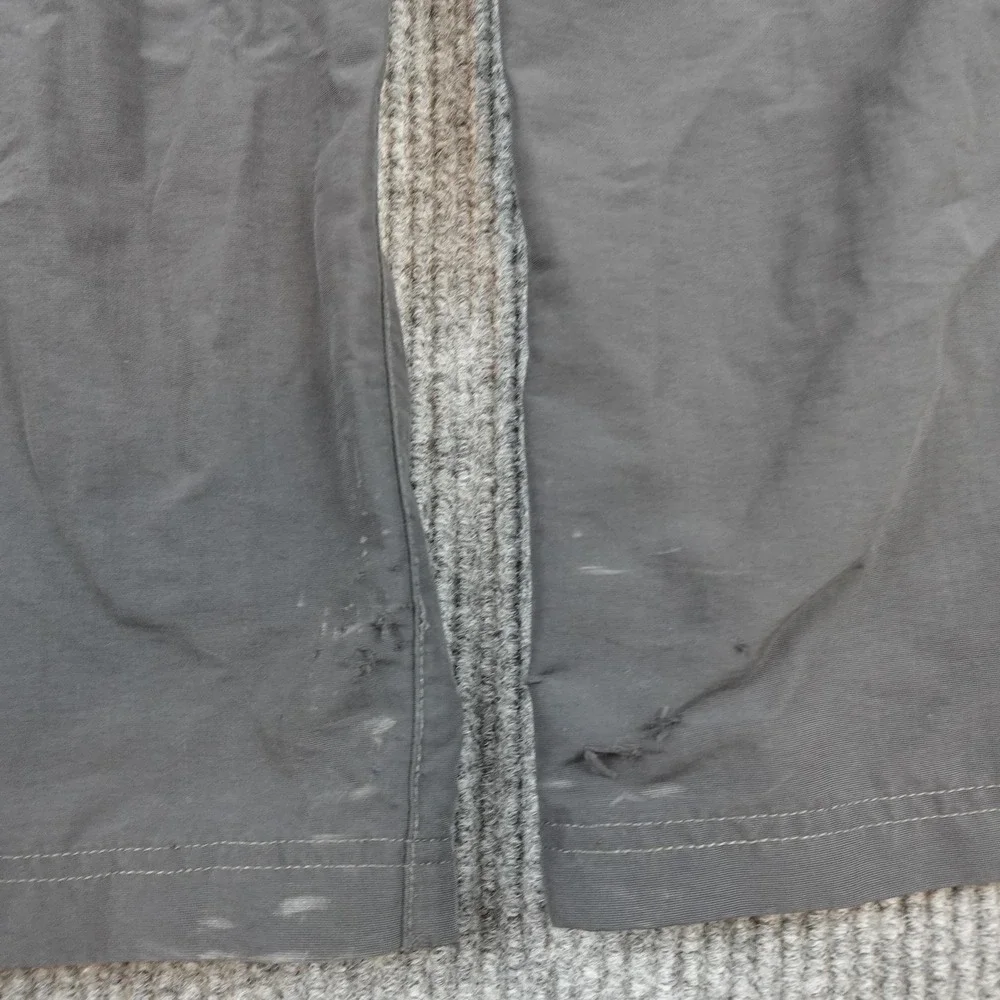 North Face Convertible Pants Mens Medium Gray Hiking Elastic Waist Hiking